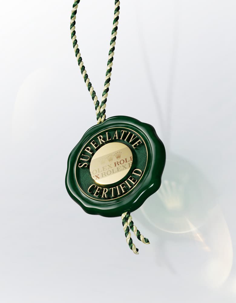 Rolex superlative certified tag