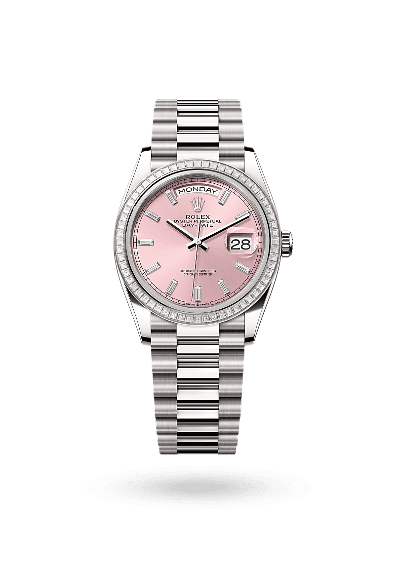 Rolex Day-Date 36 - Oyster, 36 mm, white gold and diamonds